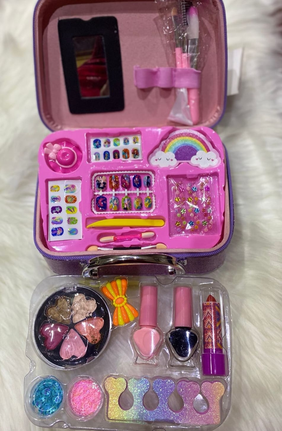 Baby Girl Beautiful 2in1 Make Up Bag ( Imported )