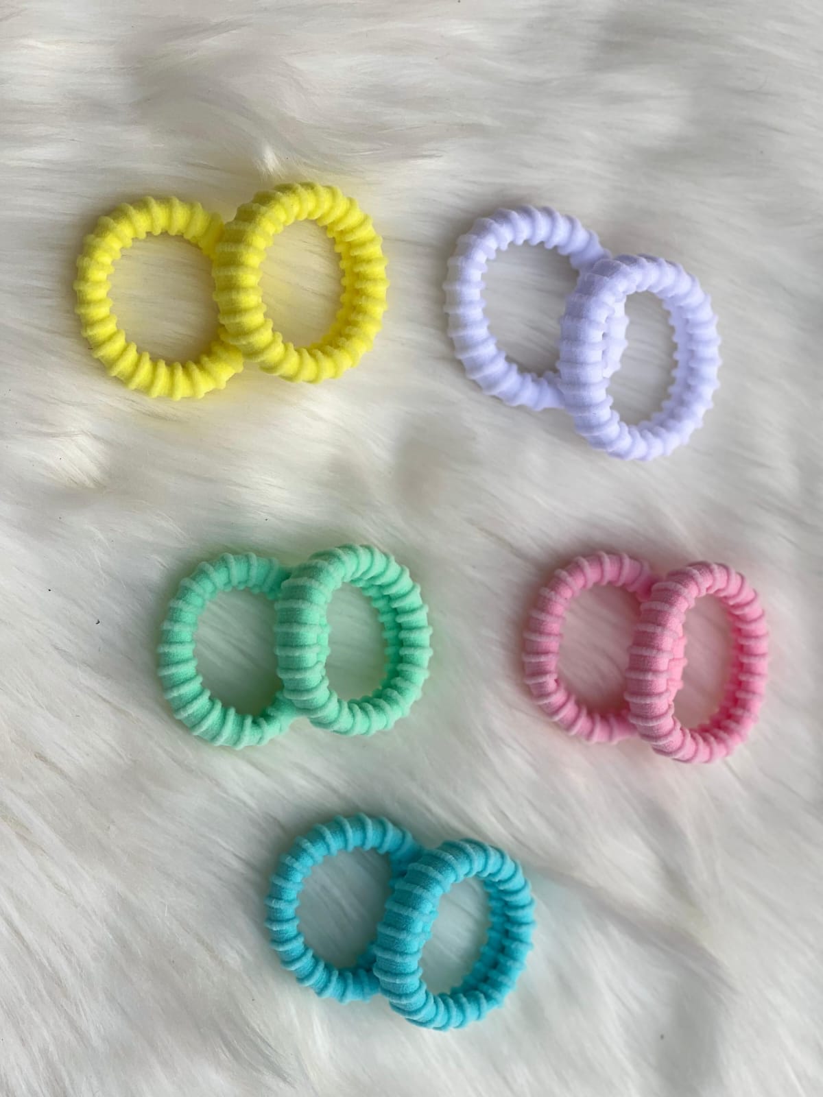 Cute Macaron hair ties ( Full Box )