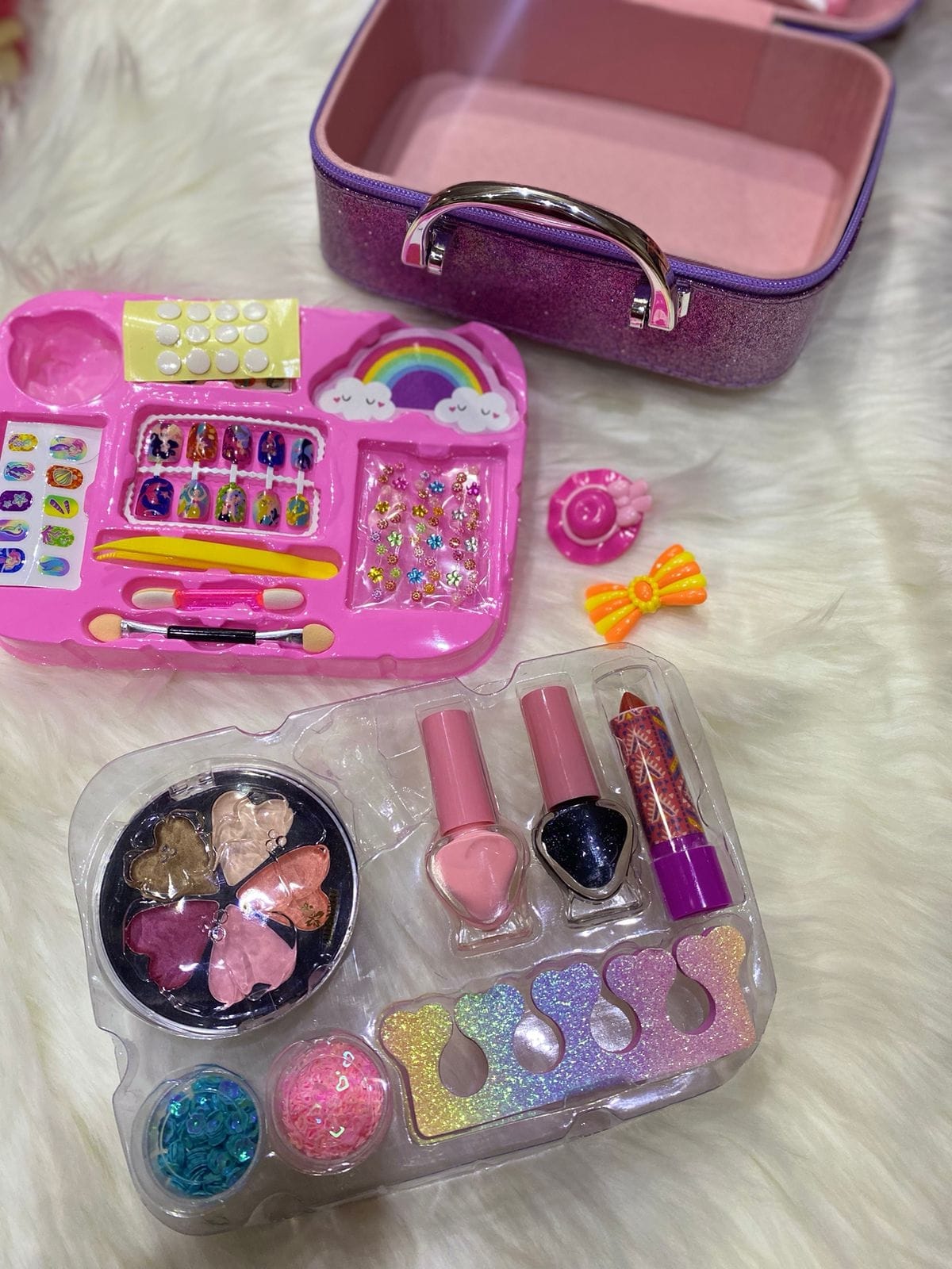 Baby Girl Beautiful 2in1 Make Up Bag ( Imported )